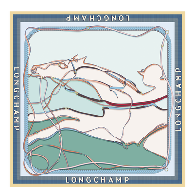 风驰电掣 丝巾 90 , 薄荷绿 - 真丝