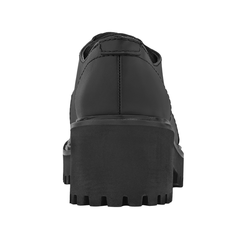 德比鞋 , 黑色 - 皮革  - 查看 3 4