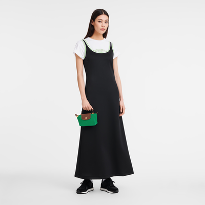 Le Pliage Original Pouch with handle , Green - Recycled canvas