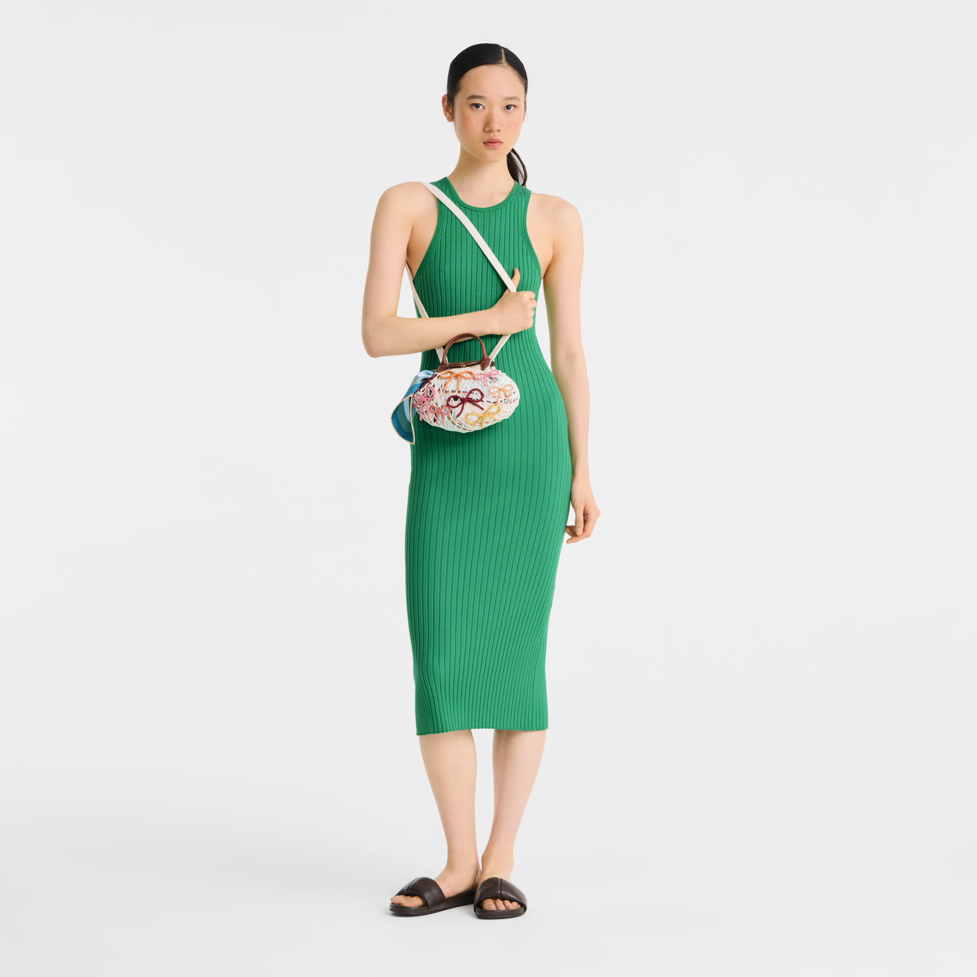 Le Pliage Collection Mesh bag XS, Ecru