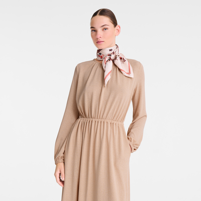 For&ecirc;t Longchamp 丝巾 90 , 乌木色 - 真丝