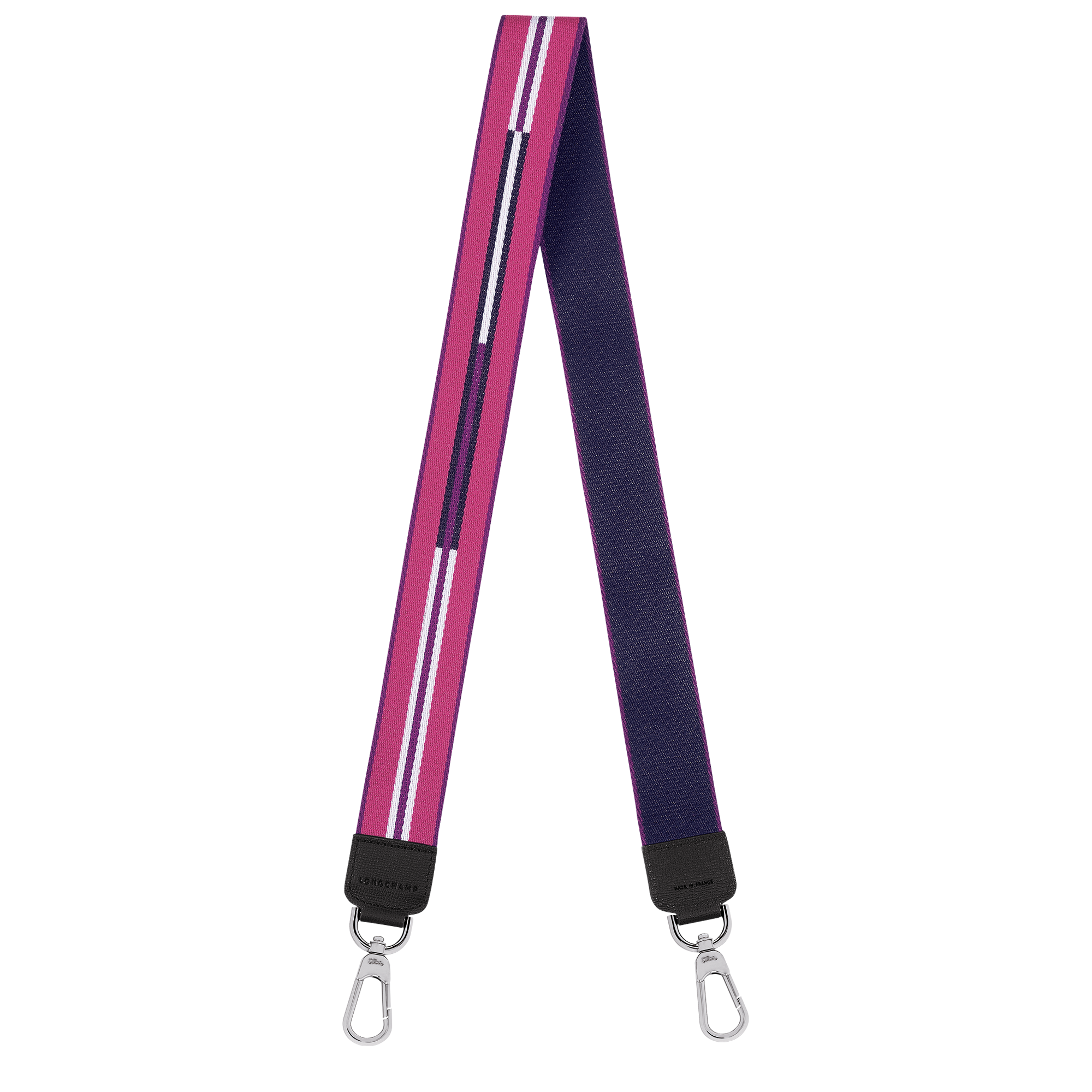 Longchamp Rayures 肩带, 紫色