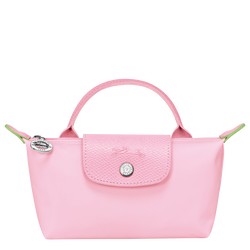 Le Pliage Green 化妆包 , 粉红色 - 再生帆布