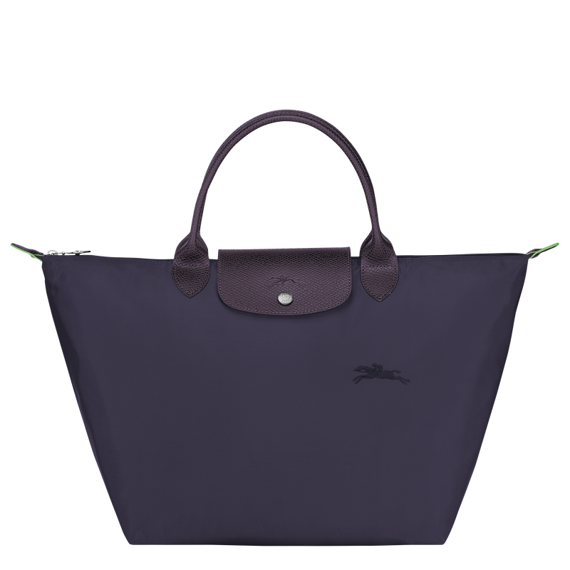 Le Pliage Green M Handbag , Bilberry - Recycled canvas  - View 1 of  5