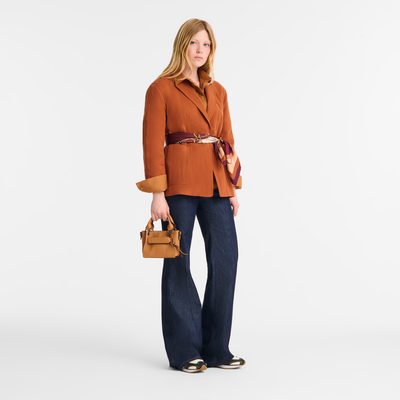 Longchamp 3D XS 手提包 , 裸色 - 皮革