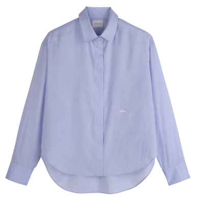 衬衫 , 天空蓝 - 钱布雷布