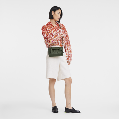 Longchamp 3D S 斜挎包 , 卡其色 - 皮革