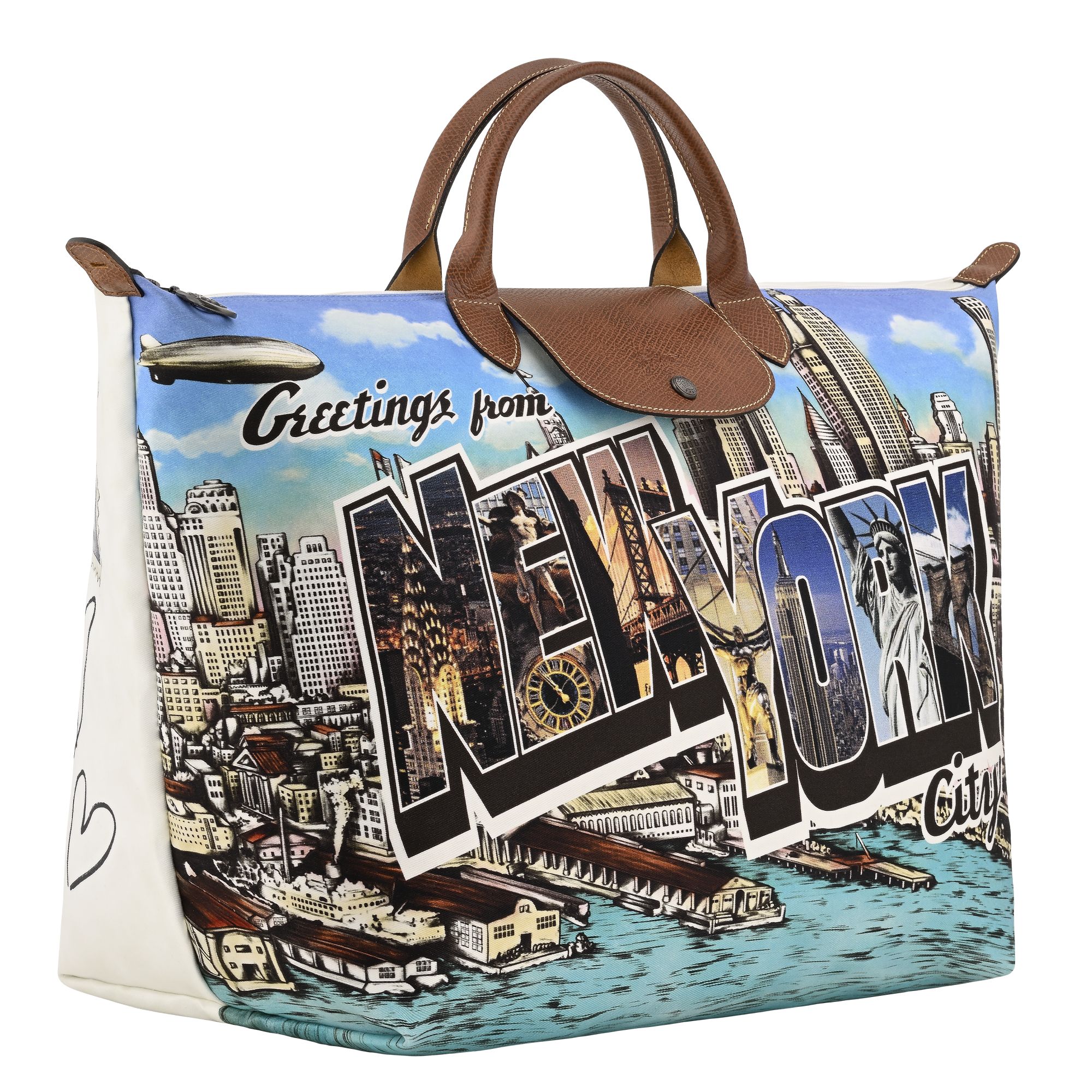 null Travel bag L Longchamp X Jeremy Scott, Brown