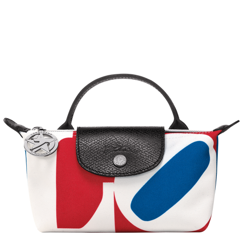 Longchamp x Robert Indiana Pouch , White - Canvas - View 1 of  6