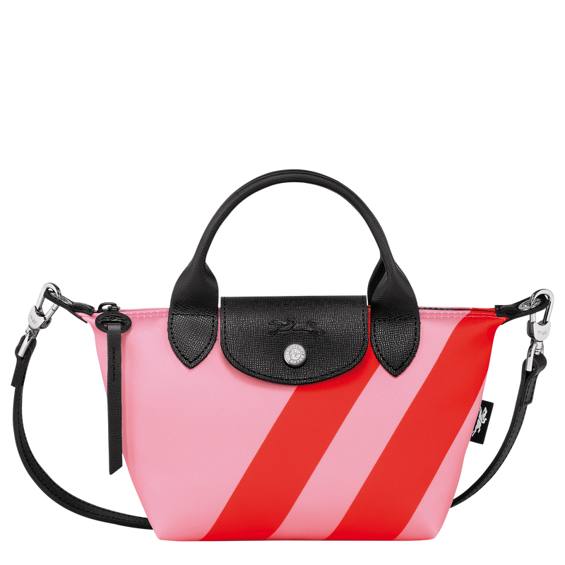 Le Pliage 系列 XS 手提包 , 玫瑰色 / 橙色 - 帆布  - 查看 1 2
