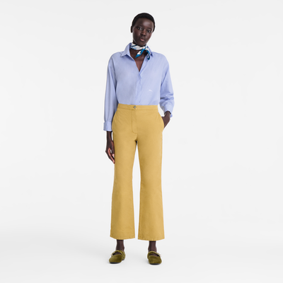 长裤 , 沙漠色 - 套染棉布