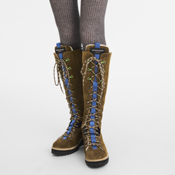 Le Pliage baroudeuse Boots , Tobacco - Leather