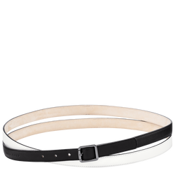Fall/Winter 2023 Collection Ladies' belt , Black/White - Leather