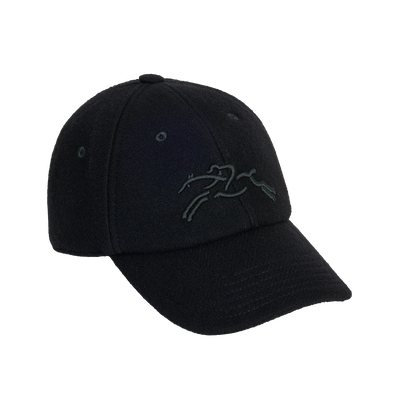 Cap , Black - Knit