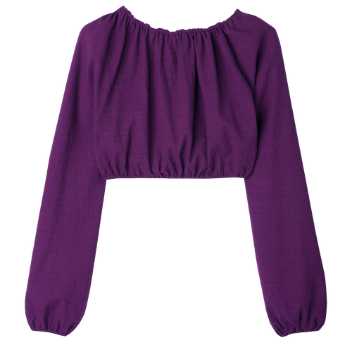 上衣 , 紫色 - 绉纱 - 查看 1 4