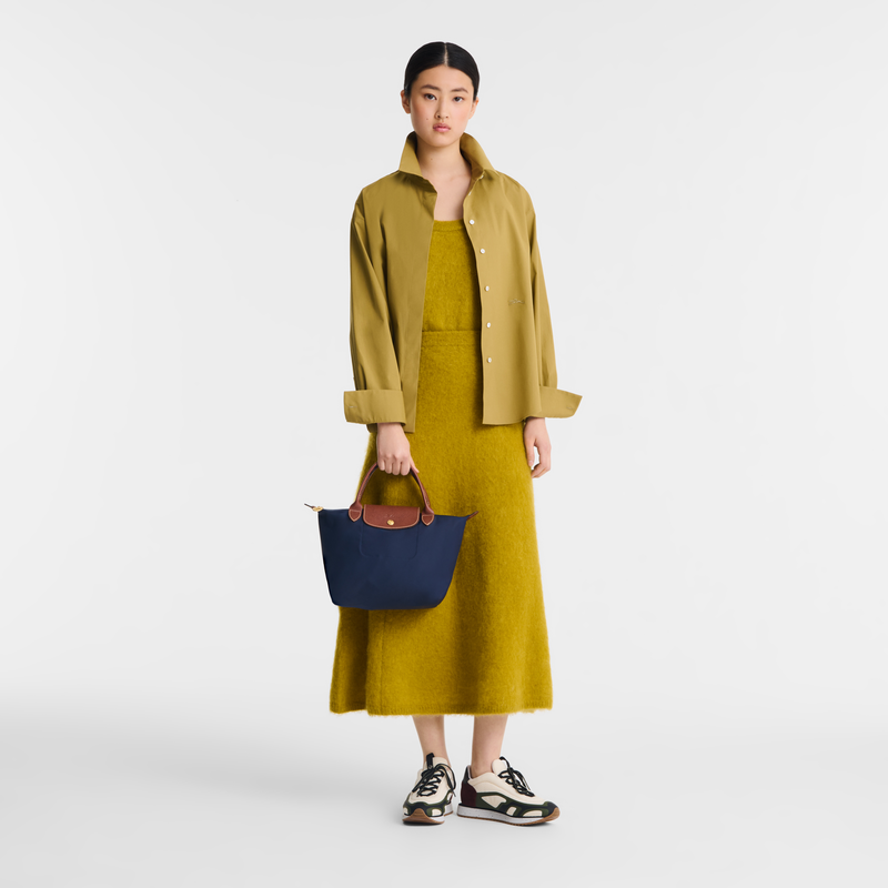 Le Pliage Original S 手提包 , 海军蓝色 - 再生帆布  - 查看 2 6