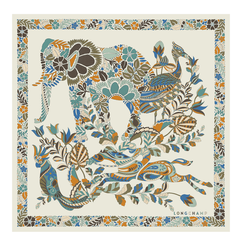 For&ecirc;t Longchamp Silk scarf 50 , Paper - Silk  - View 1 of  3
