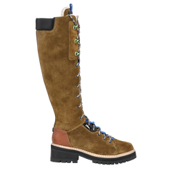 Le Pliage baroudeuse Boots , Tobacco - Leather