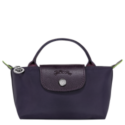 Le Pliage Green 化妆包 , 浆果紫 - 再生帆布
