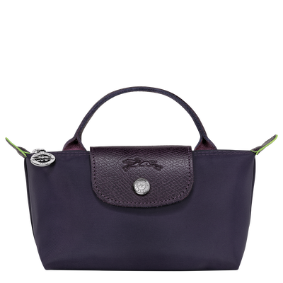 Le Pliage Green Pouch with handle, Bilberry