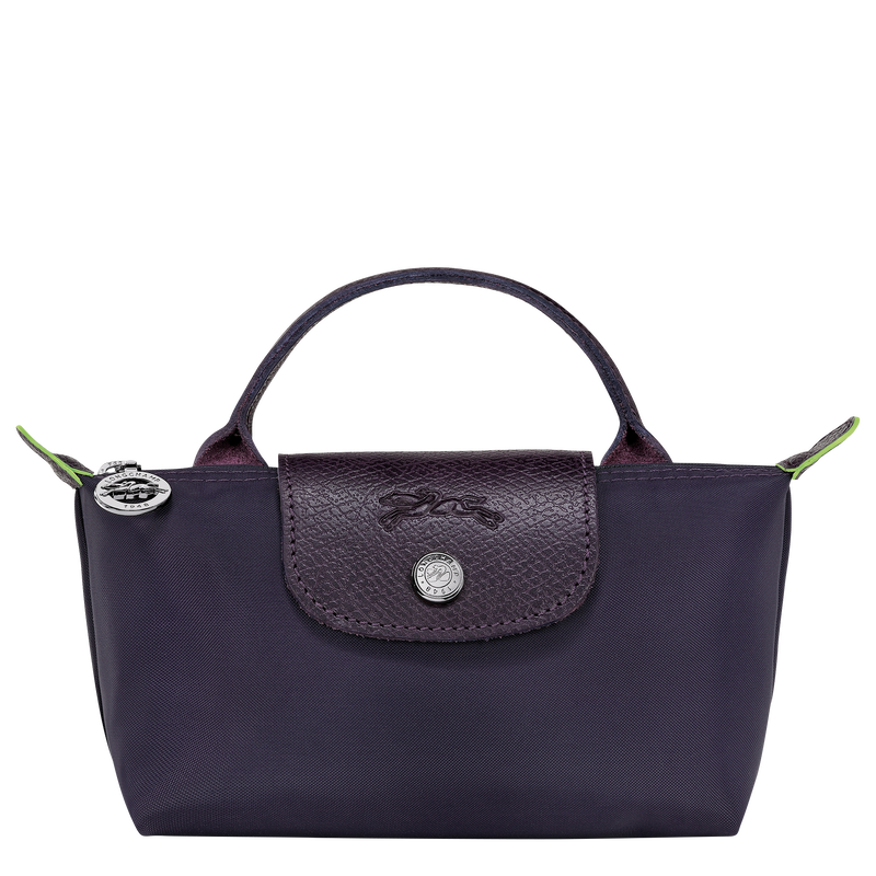 Le Pliage Green Pouch with handle , Bilberry - Recycled canvas  - View 1 of  6