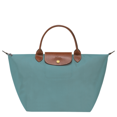 Le Pliage Original M 手提包 , 尤加利绿 - 再生帆布