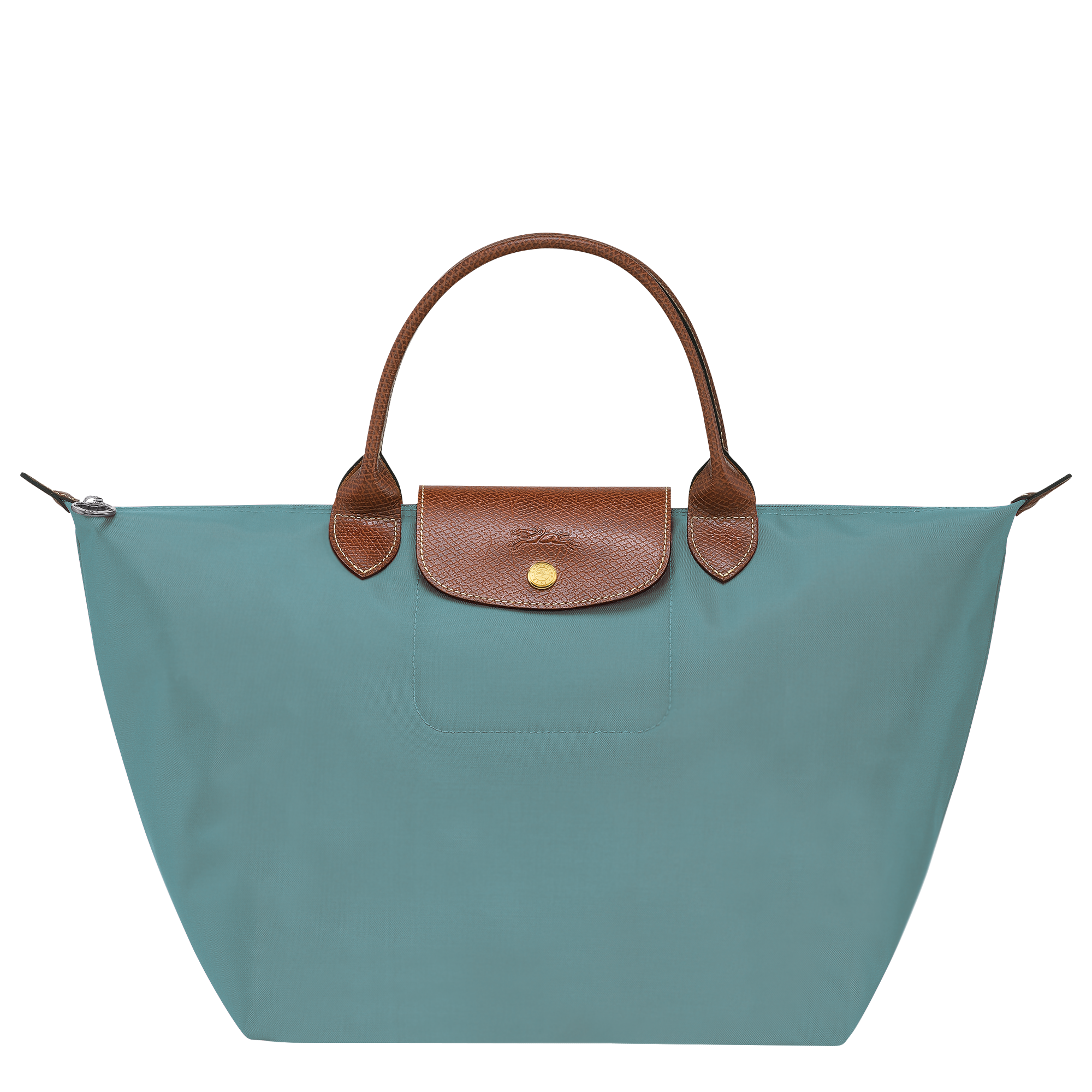 手提包 M, 尤加利绿 - 查看 1
        6 - 放大 Le Pliage Original 手提包 M, 尤加利绿