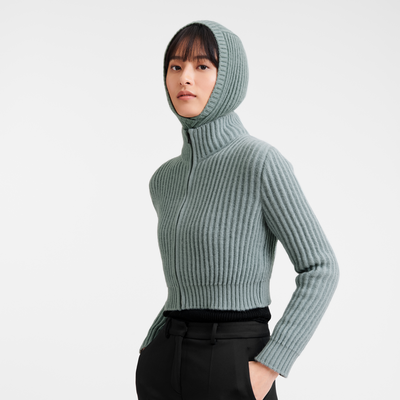 Balaclava , Celadon - Knit