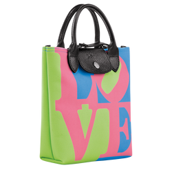 Longchamp x Robert Indiana 斜挎包 XS, 粉红色