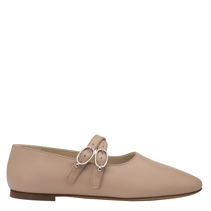 Le Foulonné 系列 平底鞋 , 奶油白 - 皮革  - 查看 1 5