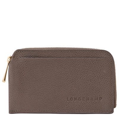 Le Foulonn&eacute; 卡夹 , 褐灰色 - 皮革