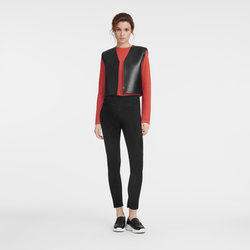 Spring/Summer 2023 Collection Trousers , Black - Leather