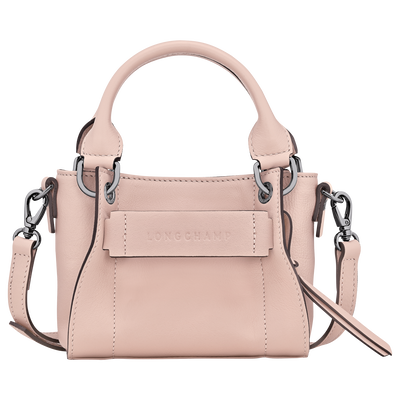 Longchamp 3D XS 手提包 , 花瓣粉 - 皮革