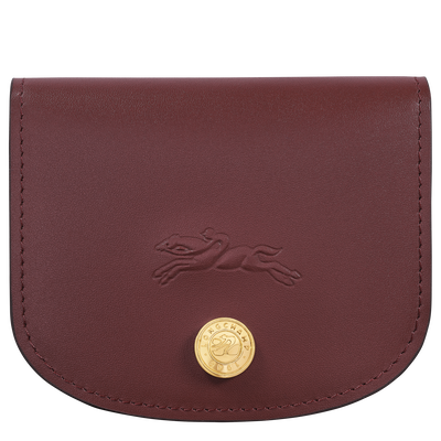 &Eacute;pure Card holder , Burgundy - Leather