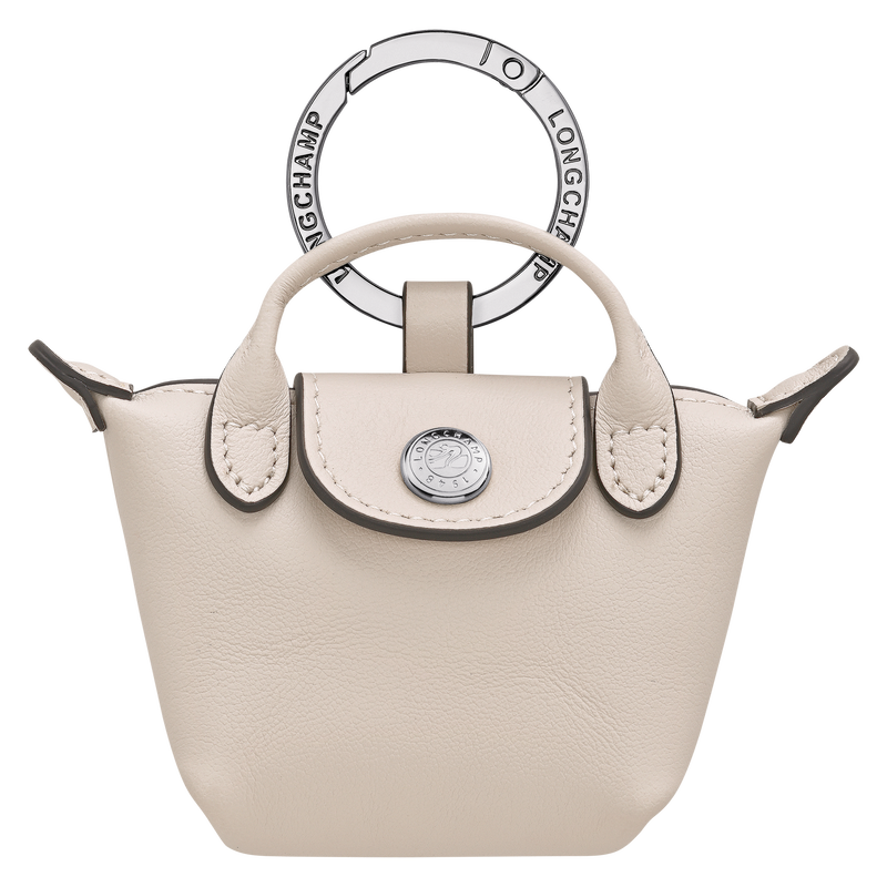 Le Pliage Xtra 钥匙扣 , 米白色 - 皮革  - 查看 1 1