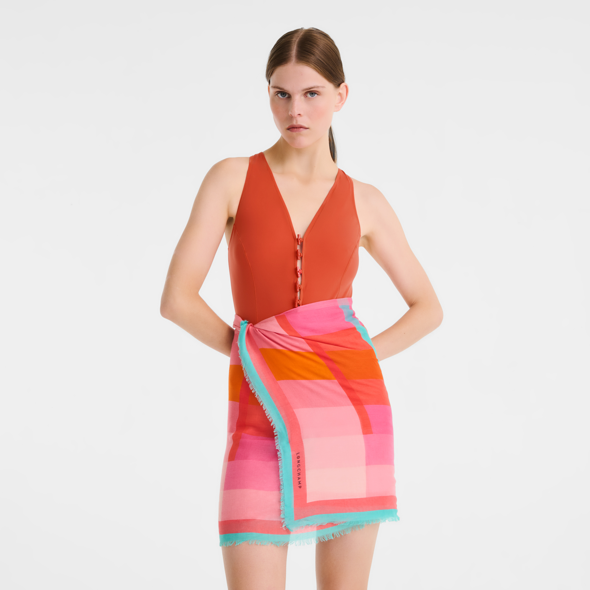 &Eacute;clat Chromatique（浪彩璨光） 披肩, 粉红色