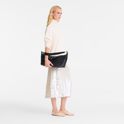 Le Pliage Xtra 斜挎包 L, 黑色