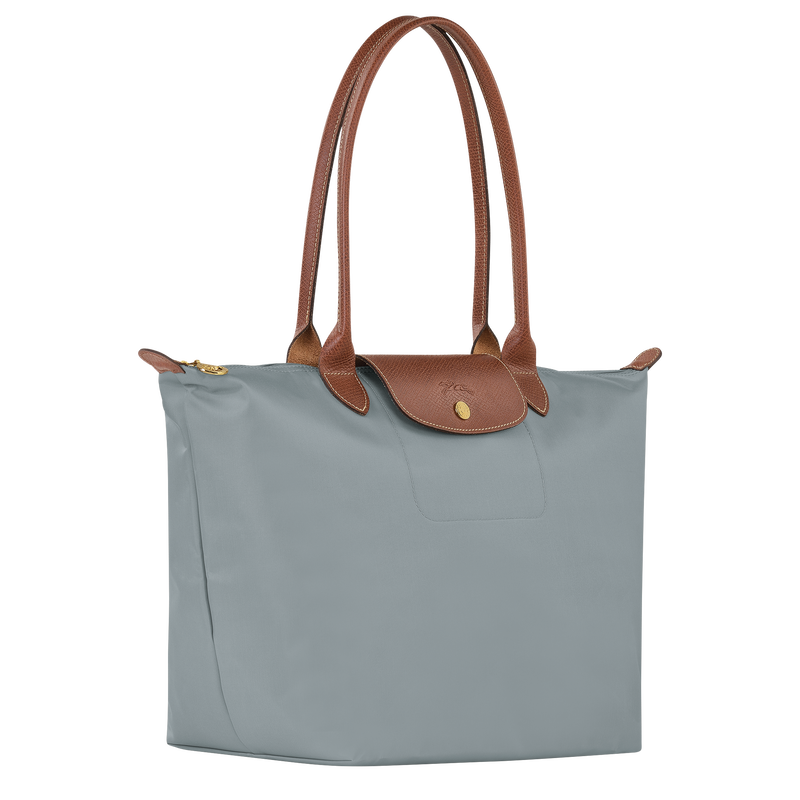 Le Pliage Original L Tote bag , Steel - Recycled canvas  - View 3 of  7