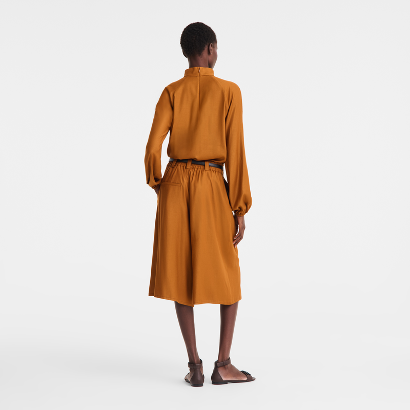 Shorts , Caramel - Viscose twill  - View 4 of  4