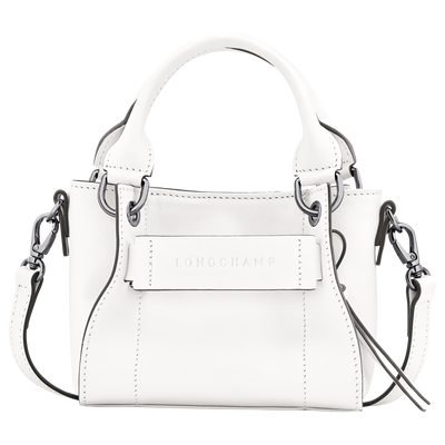 Longchamp 3D XS 手提包 , 白色 - 皮革
