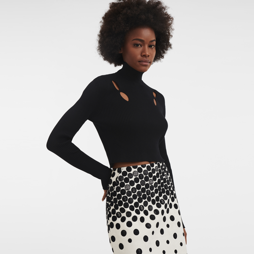 Spring/Summer 2023 Collection Knitted top, Black