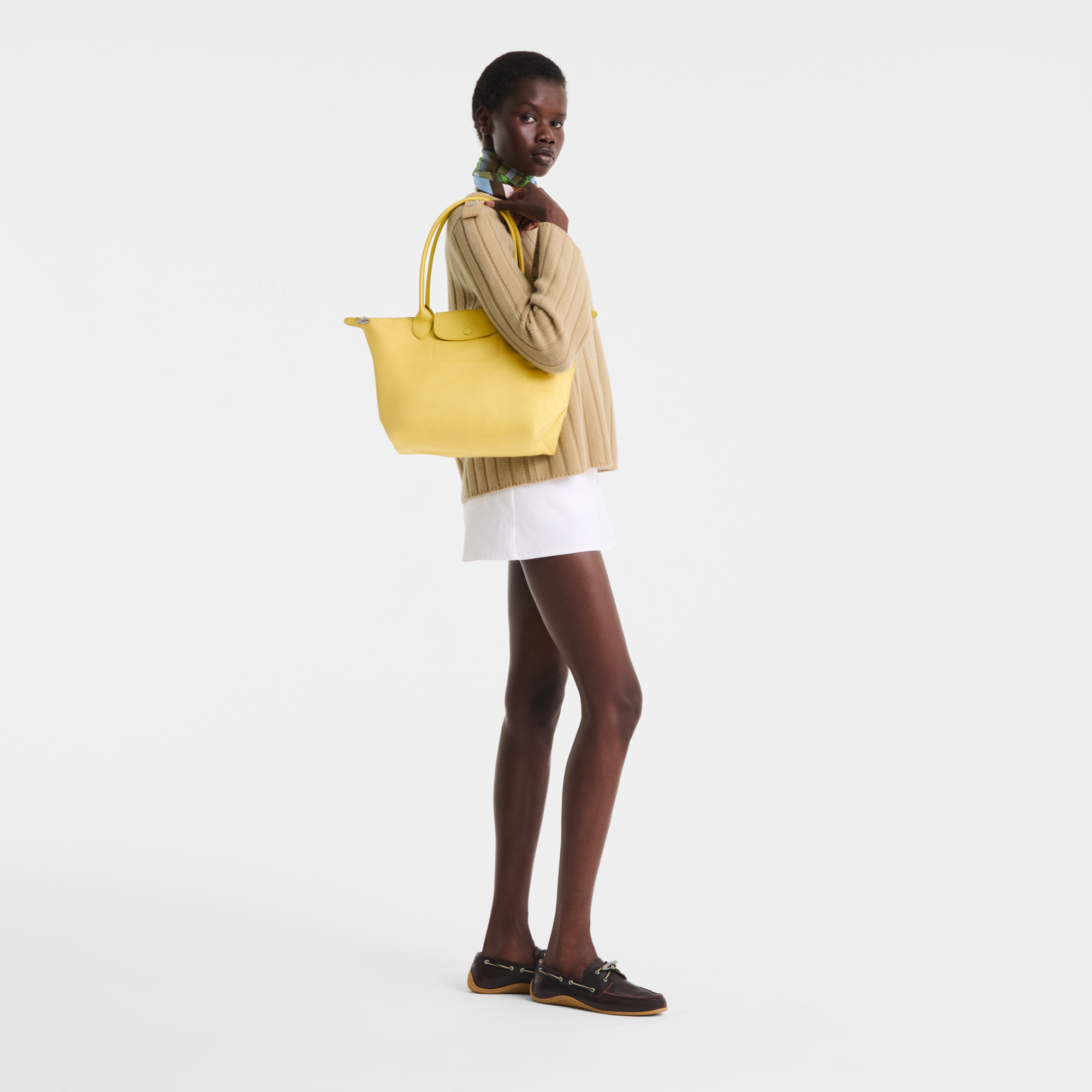Le Pliage One 托特包 M, 青柠色