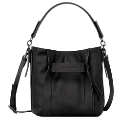 Longchamp 3D S 斜挎包 , 黑色 - 皮革