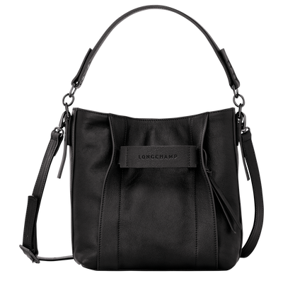 Longchamp 3D 斜挎包 S, 黑色