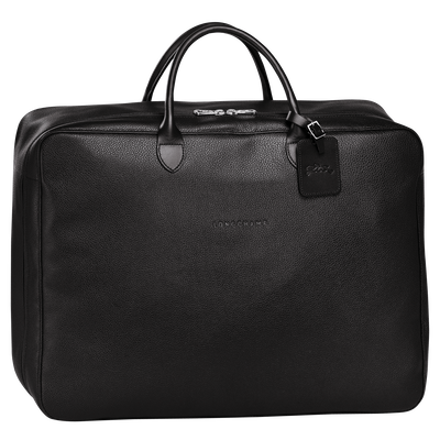 Le Foulonné M Suitcase , Black - Leather