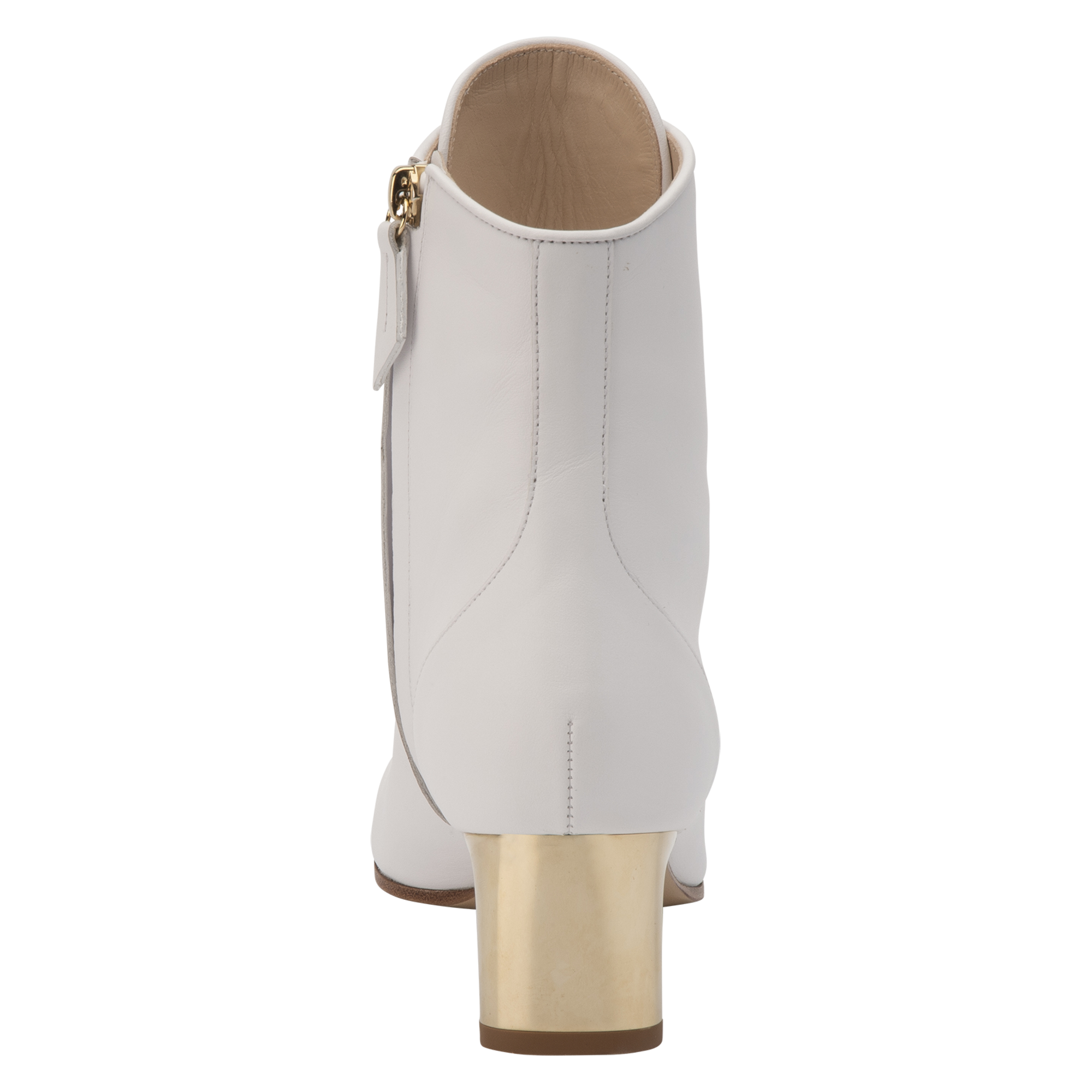 La Patineuse 高跟低筒靴, 白色
