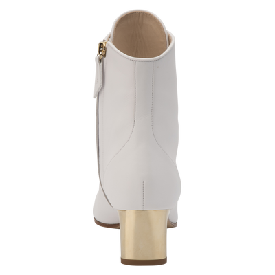 La Patineuse 高跟低筒靴, 白色