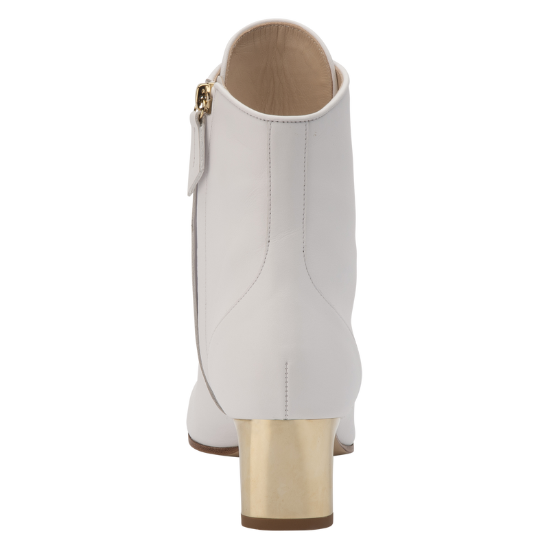 La Patineuse 高跟低筒靴 , 白色 - 皮革  - 查看 4 5
