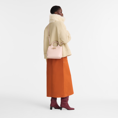 Le Roseau S Handbag , Petal Pink - Leather