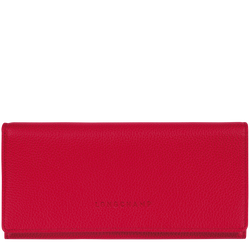 Le Foulonné系列 长款欧陆风钱包 , 玫瑰色 - 皮革